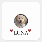 My Dog Personalized Photo & Name Stickers (Vorderseite)