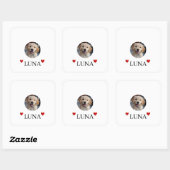 My Dog Personalized Photo & Name Stickers (Blatt)
