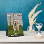 My Dog Photo Fotoplatte<br><div class="desc">Your favorite pet's photo,  their name and details on a tabletop photo plaque are fun to display in your home or to give as a gift.</div>