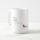 My Dog Thinks I’m Awesome – Funny Pet Lover Kaffeetasse (Vorderseite Links)