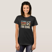My Dog Thinks I'm Cool Australian Shepherd  Retro  T-Shirt (Vorne ganz)