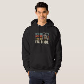 My Dog Thinks I'm Cool Old English Sheepdog Retr Hoodie (Vorne ganz)
