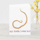 My Doula Loves Me! Karte (Gelbe Blume)