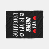 My Drever Is My Valentine Cute Valentines Day Fleecedecke (Vorderseite (Horizontal))