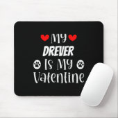 My Drever Is My Valentine Cute Valentines Day Mousepad (Mit Mouse)