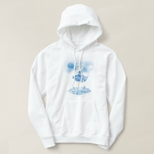 My drug of choice is white powder   hoodie (Design vorne)