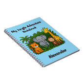 My Dschungle Adventure-Notebook - Kinder Personali Notizblock (Rechte Seite)