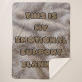 My Emotional Support Blanket - Fuzzy Brown -Sherpa Sherpadecke (Vorderseite)