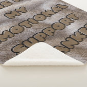 My Emotional Support Blanket - Fuzzy Brown -Sherpa Sherpadecke (3/4)