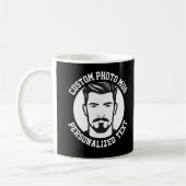My Face on a Custom Mug BLACK Kaffeetasse (Links)