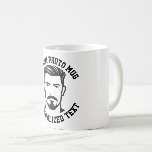 My Face on a Custom Mug Kaffeetasse (VorderseiteRechts)