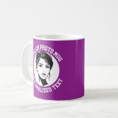 My Face on a Custom Mug PLUM PURPLE Kaffeetasse (Vorderseite Links)