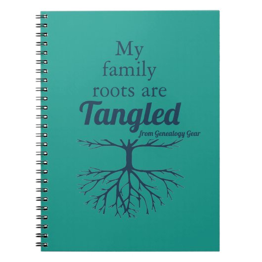 My Family Roots are Tangled Notizblock (Vorderseite)