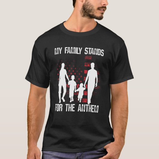 My Family Stands for the Anthem 2nd Amendment T-Shirt (Vorderseite)