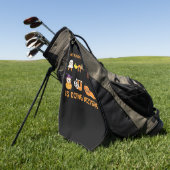 My Favorite Activity Is Doing Nothin' Retro Sloth Golfhandtuch (Gras)