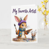 My Favorite Artist Card Karte (Gelbe Blume)