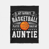 My Favorite Basketball Player Calls Me Auntie Fleecedecke (Vorderseite)