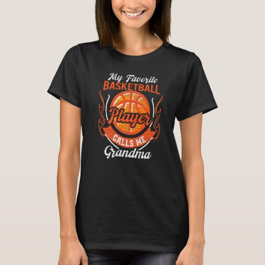 My Favorite Basketball Player Calls Me Grandma  2 T-Shirt (Vorderseite)