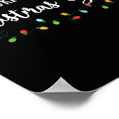 My Favorite Color Is Christmas Light Celebration Poster (Ecke)