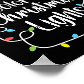 My Favorite Color Is Christmas Lights Poster (Ecke)