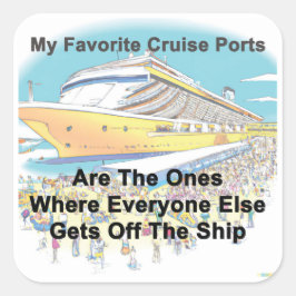 My Favorite Cruise Ports - Stickers