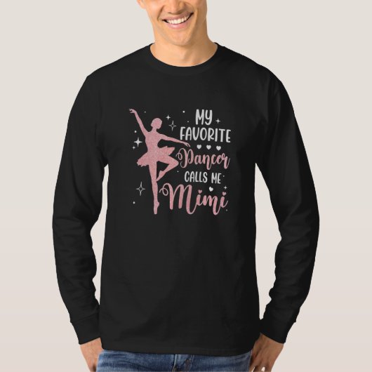 My Favorite Dancer Calls Me Mimi Dance Grandma Pre T-Shirt (Vorderseite)