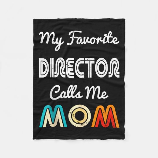 My Favorite Director Calls Me Mom Funny Movie & Fleecedecke (Vorderseite)