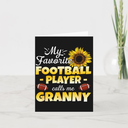 My Favorite Football Player Calls Me Granny Karte (Vorderseite)