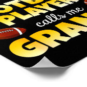 My Favorite Football Player Calls Me Granny Poster (Ecke)