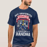 My Favorite Goalie Calls Me Grandma Soccer Gift T-Shirt<br><div class="desc">My Favorite Goalie Calls Me Grandma Soccer Gift  grandma,  nana,  grandmother,  love,  family,  funny,  granny,  gift,  heart,  birthday,  cool,  cute grandma sayings t-shirts,  daughter,  funny new grandma t-shirts,  gift idea,  granddaughter,  grandma hoodies & sweatshirts,  grandma to be,  great grandma t-shirts,  i wear</div>