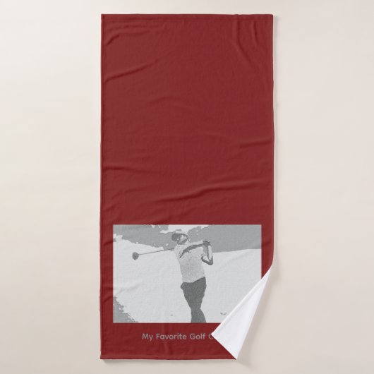 My Favorite Golf Coach Badehandtuch (Badehandtuch)