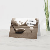 MY FAVORITE GOLFER ON HIS BIRTHDAY KARTE (Vorderseite)