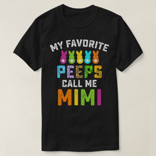 My Favorite Grandchild Call Me Mimi Easter Day Fun T-Shirt (Design vorne)
