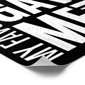 My Favorite Granhild Gave Me This Men Fathers Day  Poster (Ecke)