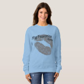 My Favorite Human – Cute Romantic Lips Sweatshirt (Vorne ganz)