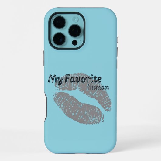 My Favorite Human iPhone Case – Romantic Lips Art  Hülle (Rückseite)