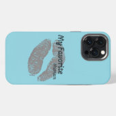 My Favorite Human iPhone Case – Romantic Lips Art  Hülle (Rückseite (Horizontal))