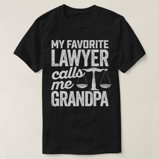 My Favorite Lawyer Calls Me Grandpa Law State Eami T-Shirt (Design vorne)