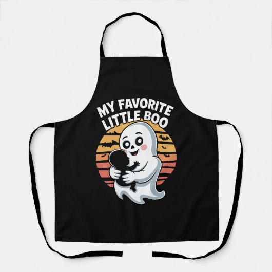 My Favorite Little Boo Halloween T-shirt Schürze (Vorderseite)
