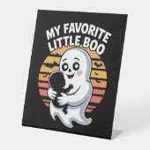 My Favorite Little Boo Halloween T-shirt Sockelschild (Vorderseite)