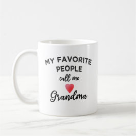 My Favorite People Call Me Grandma heart grandkids Kaffeetasse