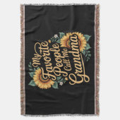 My Favorite People Call Me Grandma Mother's Day Decke (Vorderseite Vertikal)