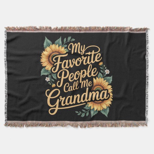 My Favorite People Call Me Grandma Mother's Day Decke (Vorderseite)