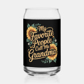 My Favorite People Call Me Grandma Mother's Day Dosenglas (Vorderseite)