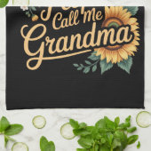 My Favorite People Call Me Grandma Mother's Day Geschirrtuch (Gefaltet)