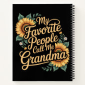 My Favorite People Call Me Grandma Mother's Day Notizblock (Rückseite)