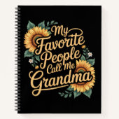 My Favorite People Call Me Grandma Mother's Day Notizblock (Vorderseite)