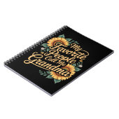 My Favorite People Call Me Grandma Mother's Day Notizblock (Linke Seite)