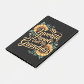 My Favorite People Call Me Grandma Mother's Day Post-it Klebezettel (angewinkelt)