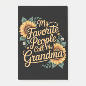My Favorite People Call Me Grandma Mother's Day Post-it Klebezettel (Vorderseite)